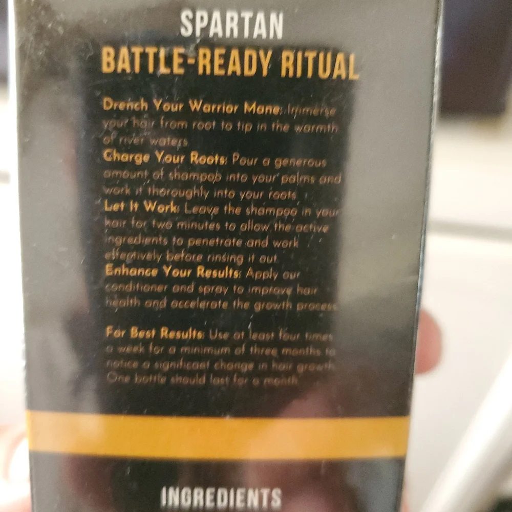 SPARTAN HAIR GROWTH FORMULA SHAMPOO TWO (2) BOTTLES SEALED. NIB. NWT.